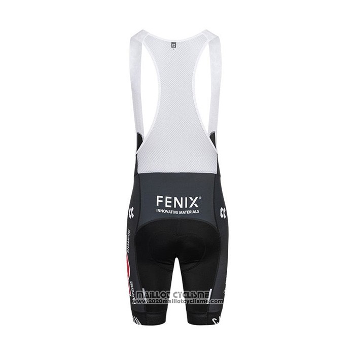 2022 Maillot Cyclisme Alpecin Deceuninck Noir Bleu Manches Courtes et Cuissard